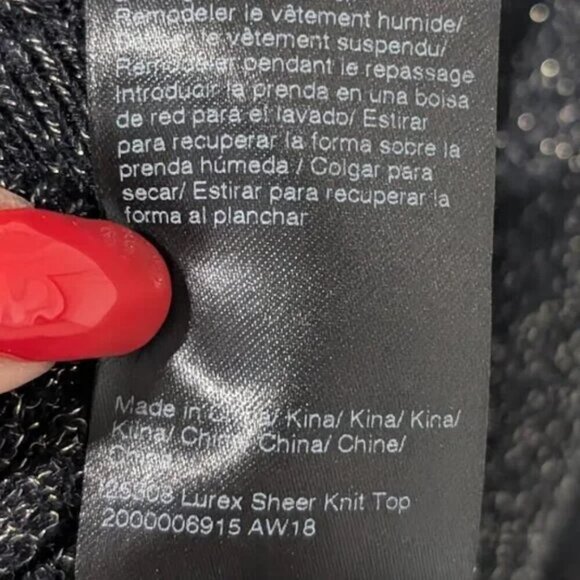 Filippa K | Lurex Sheer Knit Top - Picture 7 of 7